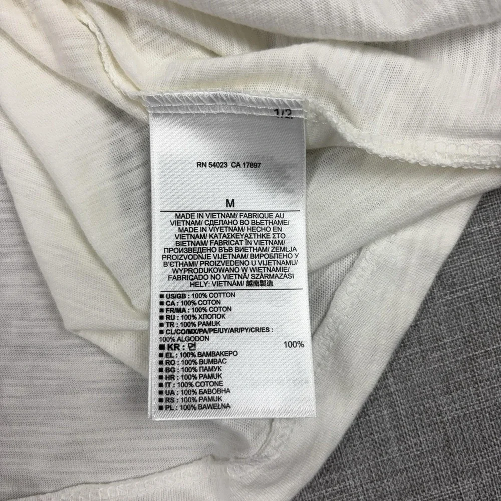 Banana Republic Shirt Mens M White Elephant Graphic Tee Tagless Cotton Jersey